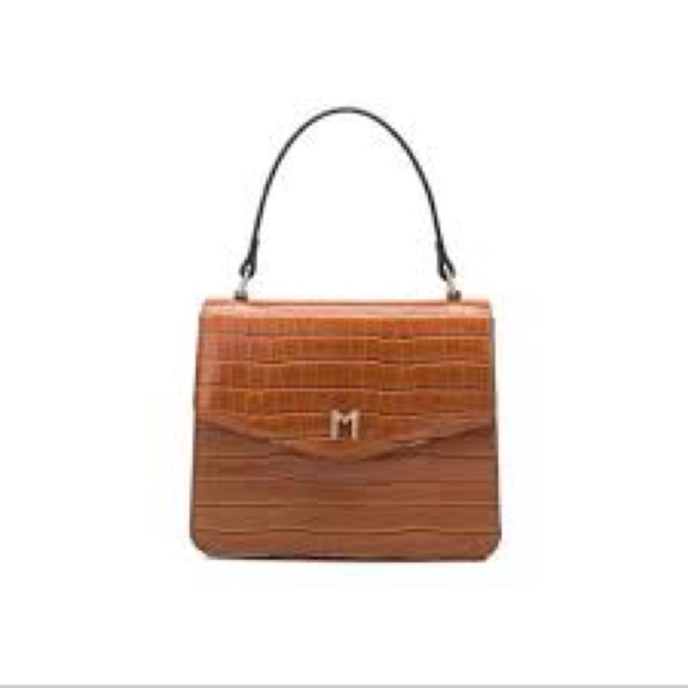 Melie Bianco Anthropologie Brown Side Crossbody Purse EUC $150 - Picture 7 of 8